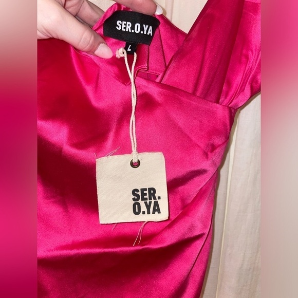 New SER.O.YA Leah Silk Dres 🌺 Sz Large NWT - Picture 11 of 13